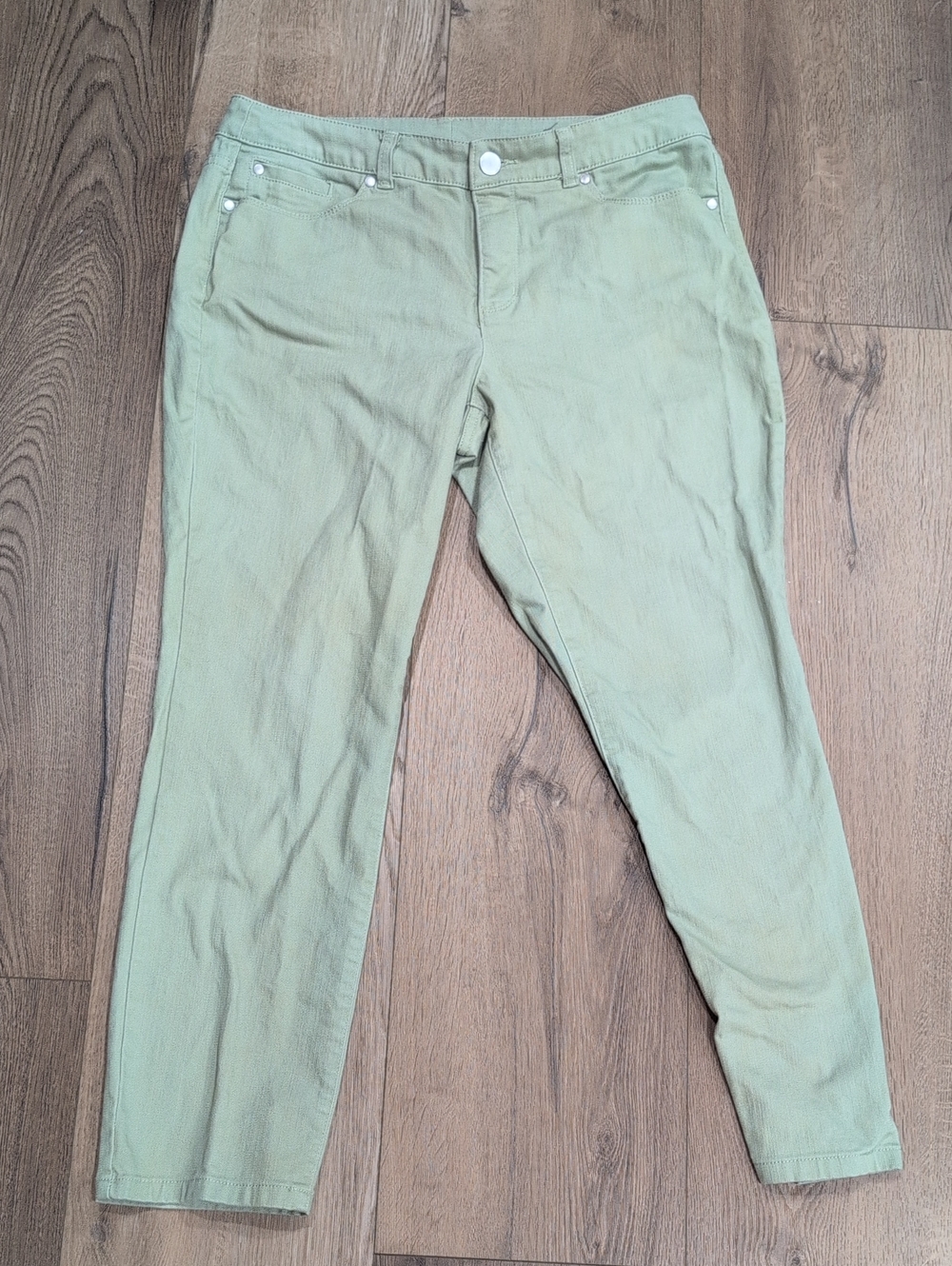 Christopher & Banks Light Sage Skinny Pants